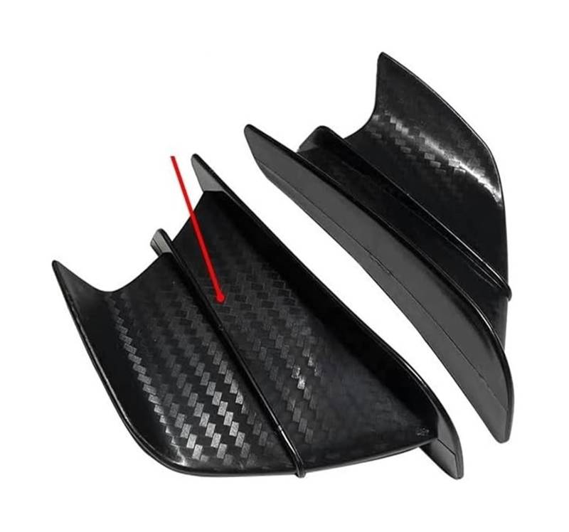 Seitenluftkanal-Abdeckung Für Kaw&asaki Für Ninja H2 H2R S1000RR Für H2 ABS Motorrad Winglet Aerodynamische Seitenflügel Fin Spoiler Motorrad Seitenflügel(Matte Carbon Look) von Ciloc