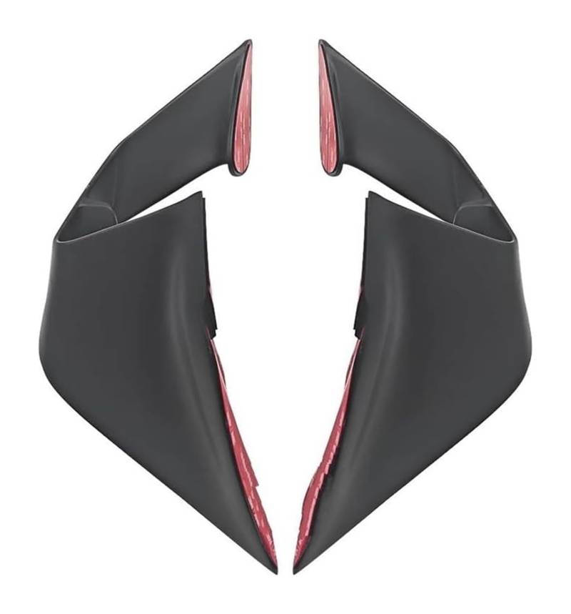 Seitenluftkanal-Abdeckung Für Kaw&asaki Für Ninja400 2018-2023 Aerodynamische Winglet Cowl Mattschwarz Motorradverkleidung Seite Fester Flügel(B) von Ciloc