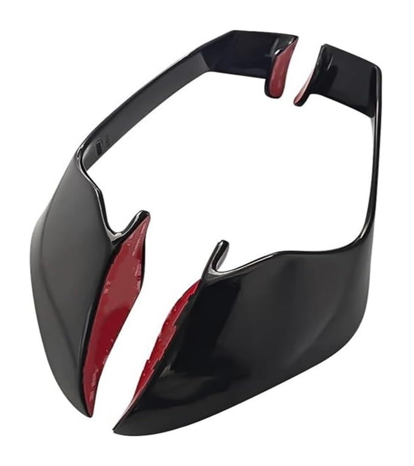 Seitenluftkanal-Abdeckung Für Kaw&asaki ZX-10R ZX10R ZX 10R 2016-2021 Aerodynamische Winglet Cowl Motorradzubehör Verkleidungsseite Fester Flügel(Bright Black) von Ciloc