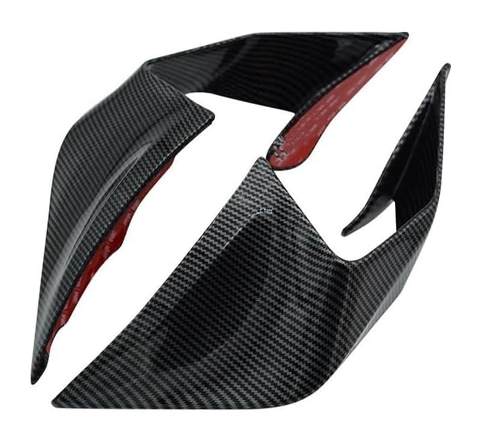 Seitenluftkanal-Abdeckung Für Kaw&asaki ZX-25R ZX25R ZX-4R ZX-4RR 2021-2024 Aerodynamische Winglet Cowl Motorradzubehör Verkleidungsseite Fester Flügel(Carbon Paint) von Ciloc