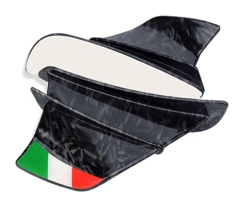 Seitenluftkanal-Abdeckung Für Ninja 300/250/650 H2 H2R Motorrad Winglet Aerodynamische Flügel Kit Spoiler Motorrad Spoiler Flügel(Style6) von Ciloc