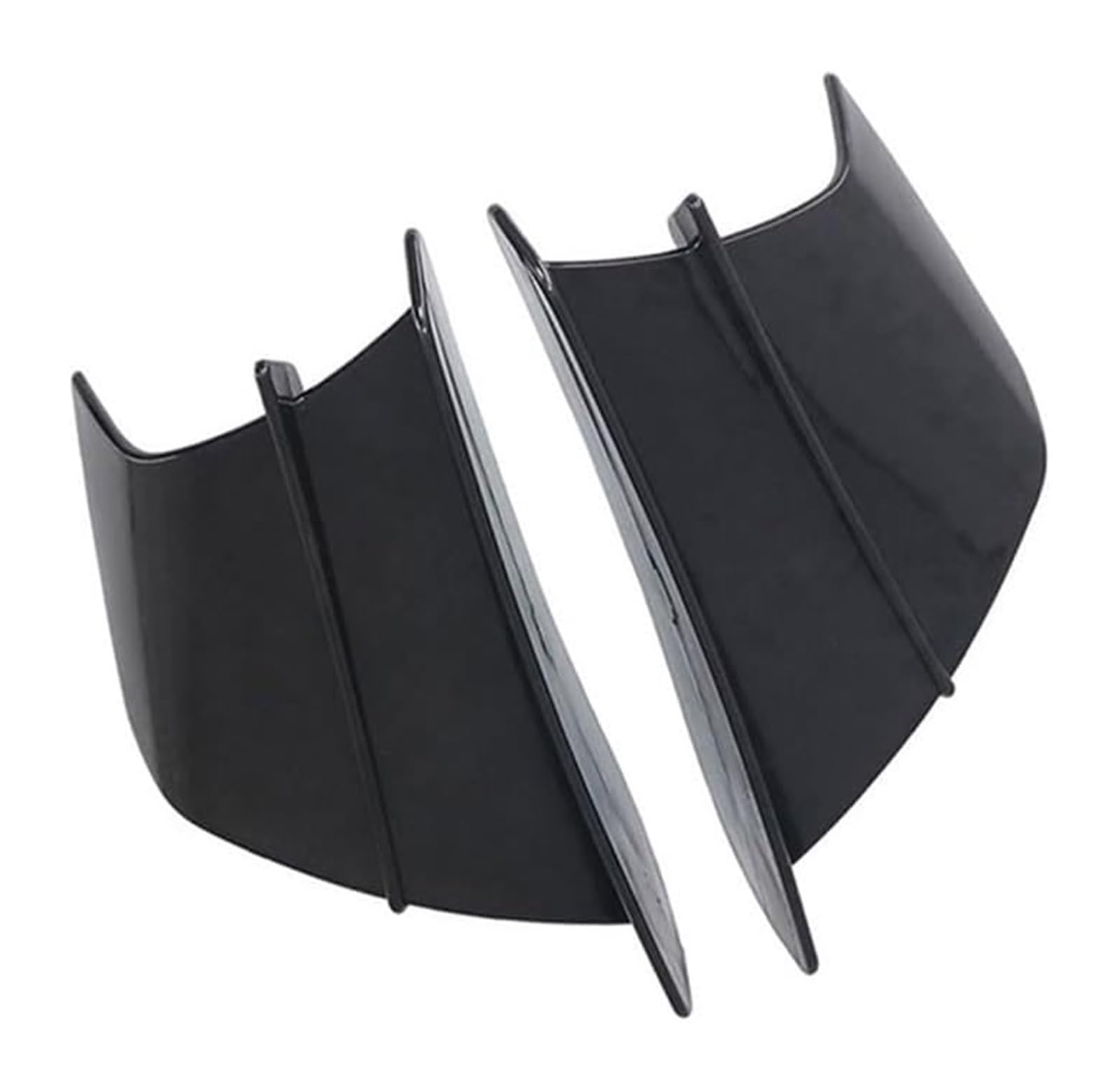 Seitenluftkanal-Abdeckung Für RSV4 X Für Tuono Für V4 660 Für Factory Für RS660 Für RS50 Für RS125 Für RS250 Motorrad Winglet Aerodynamische Flügel Kit Spoiler(Schwarz) von Ciloc