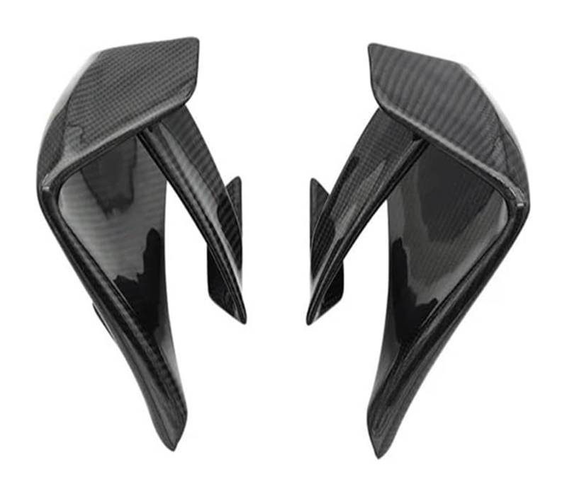 Seitenluftkanal-Abdeckung Für S&uzuki Für GSX-R600 750 2011-2018 Motorrad Winglet Vorne Aerodynamische Seitenflügel Spoiler Verkleidungszubehör(Matte Carbon Fiber) von Ciloc