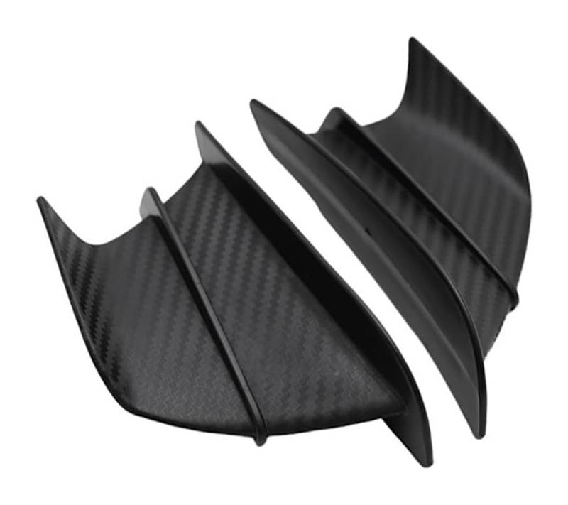 Seitenluftkanal-Abdeckung Für S&uzuki Für GSX-R600 Für GSX-R750 Für GSX1300R Für Haya&busa Für GSXR1000 Motorrad Winglet Aerodynamisches Wing Kit Spoiler Motorrad(Black-2) von Ciloc