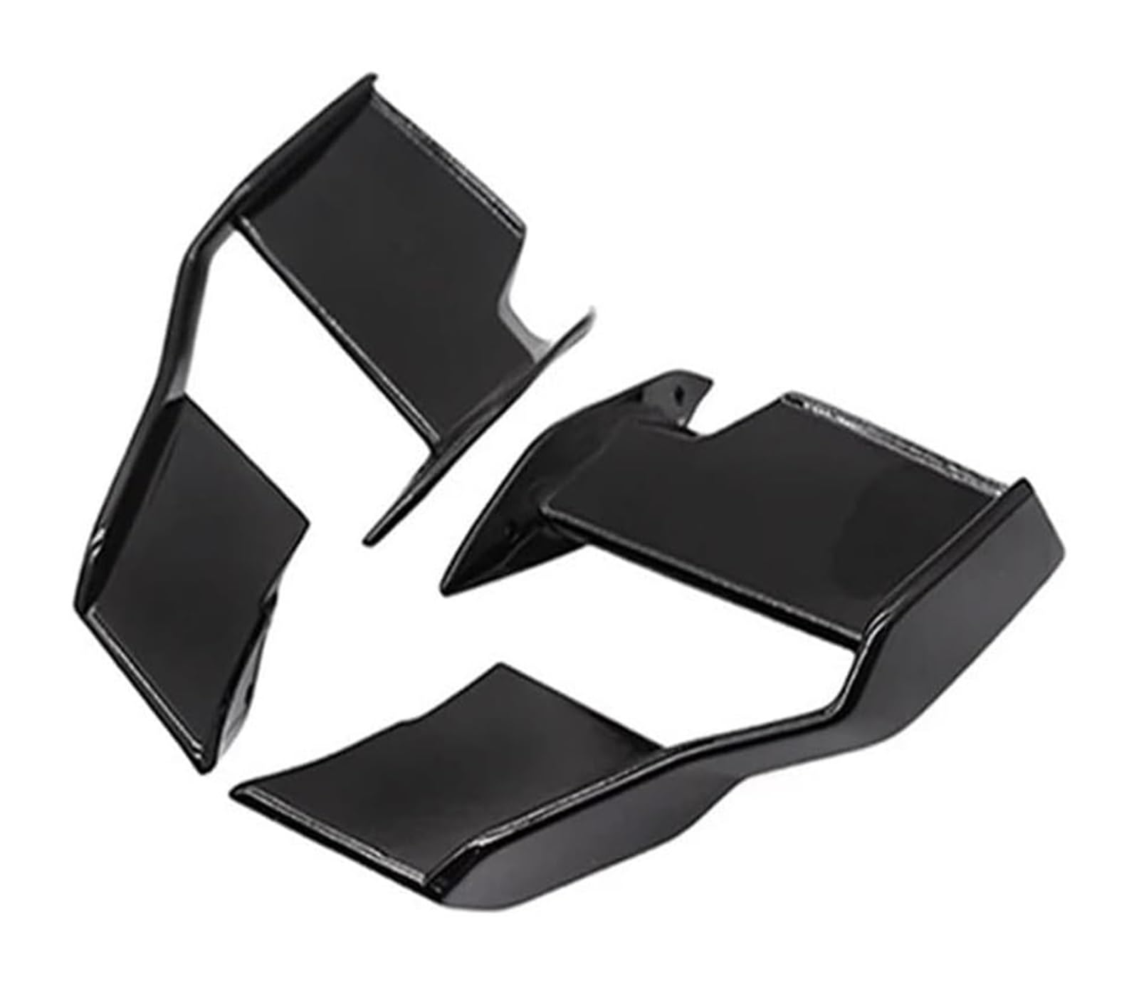 Seitenluftkanal-Abdeckung Für S1000R Für M1000R 2021-2023 Motorrad Flügel Verkleidung Vorne Aerodynamische Spoiler Winglet Motorrad Spoiler Flügel(ABS Glossy Black) von Ciloc