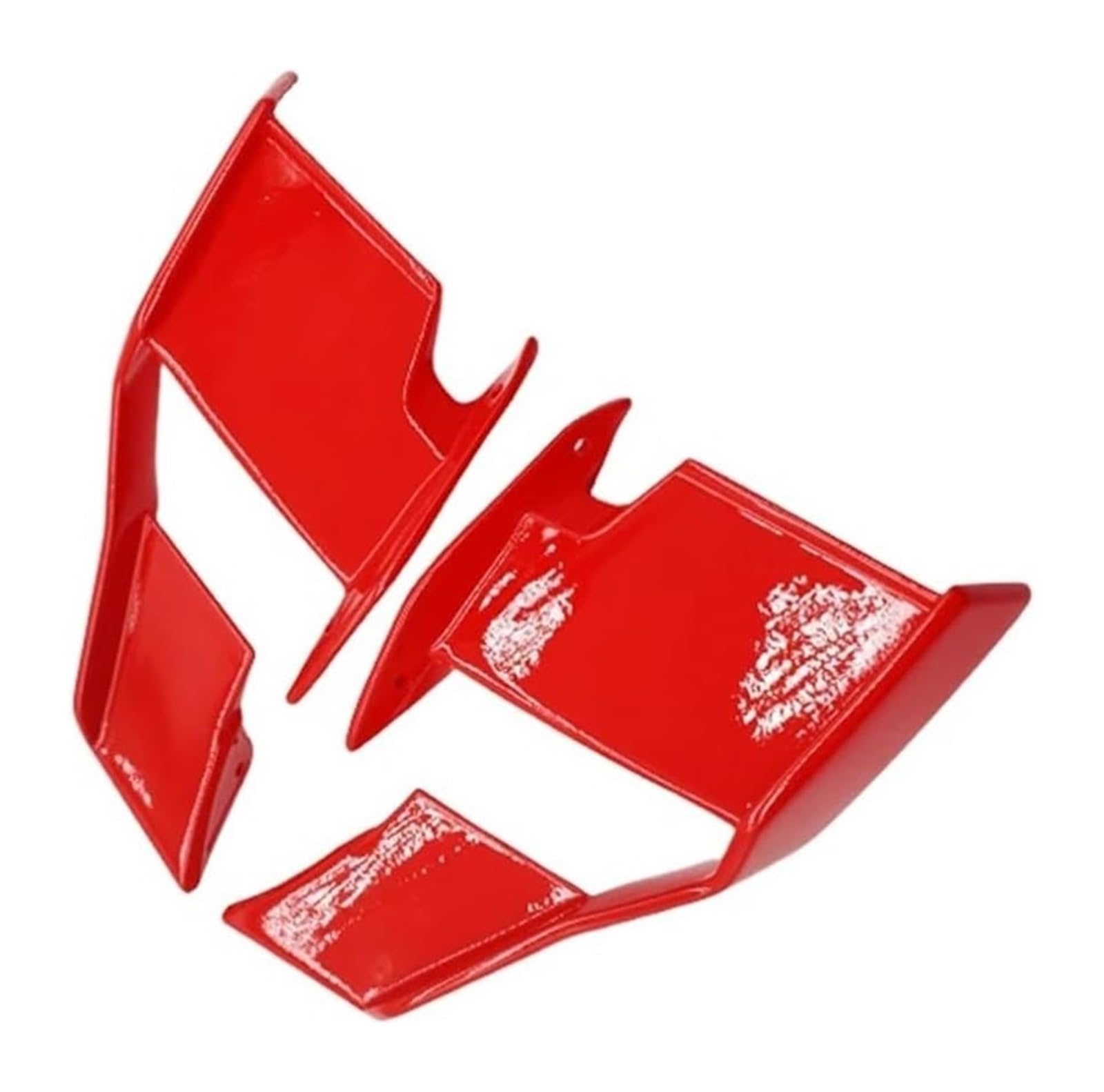 Seitenluftkanal-Abdeckung Für S1000R Für M1000R 2021-2023 Motorrad Flügel Verkleidung Vorne Aerodynamische Spoiler Winglet Motorrad Spoiler Flügel(Bright red) von Ciloc