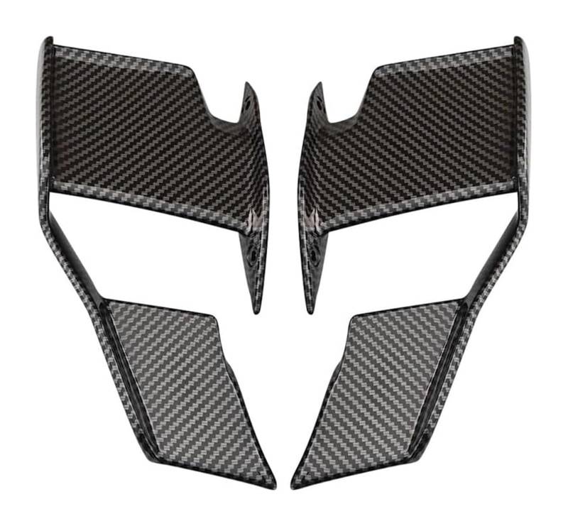 Seitenluftkanal-Abdeckung Für S1000R Für M1000R 2021-2024 Motorrad Feste Flügel Verkleidung Vorne Aerodynamische Spoiler Winglet(Bright Carbon Paint) von Ciloc