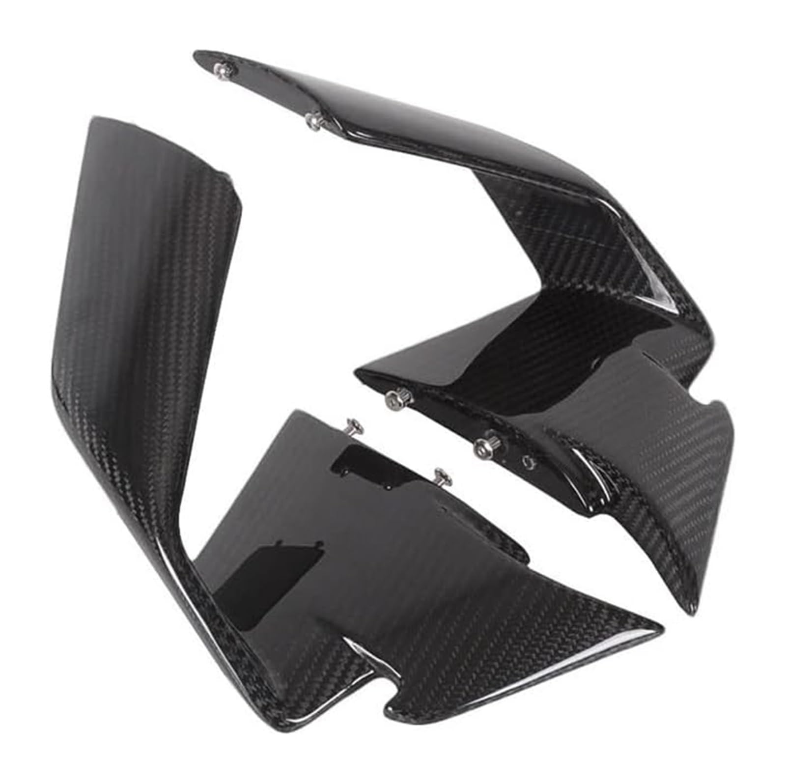 Seitenluftkanal-Abdeckung Für S1000RR 2019-2021 Motorrad Seite Wind Flügel Seite Flügel Motorrad Winglet Seite Fixed Wing Spoiler Air Deflektor(Gloss 1set) von Ciloc