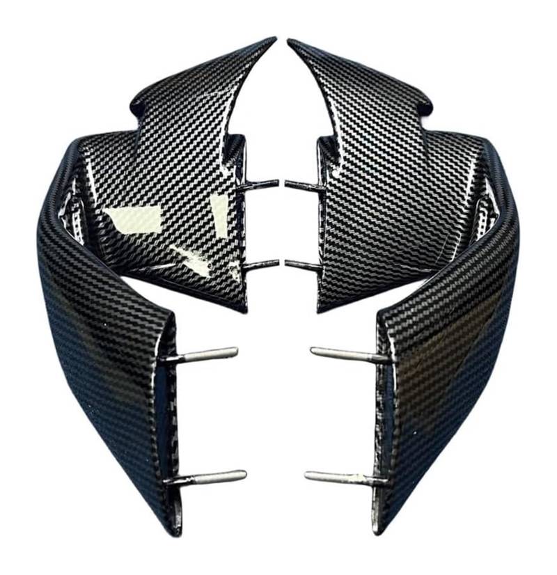 Seitenluftkanal-Abdeckung Für S1000RR 2023 2024 Aerodynamische Seite Flügel Vorderseite Abtrieb Nackte Spoiler Verkleidung Zubehör Motorrad Fixed Wing(ABS Carbon Black) von Ciloc