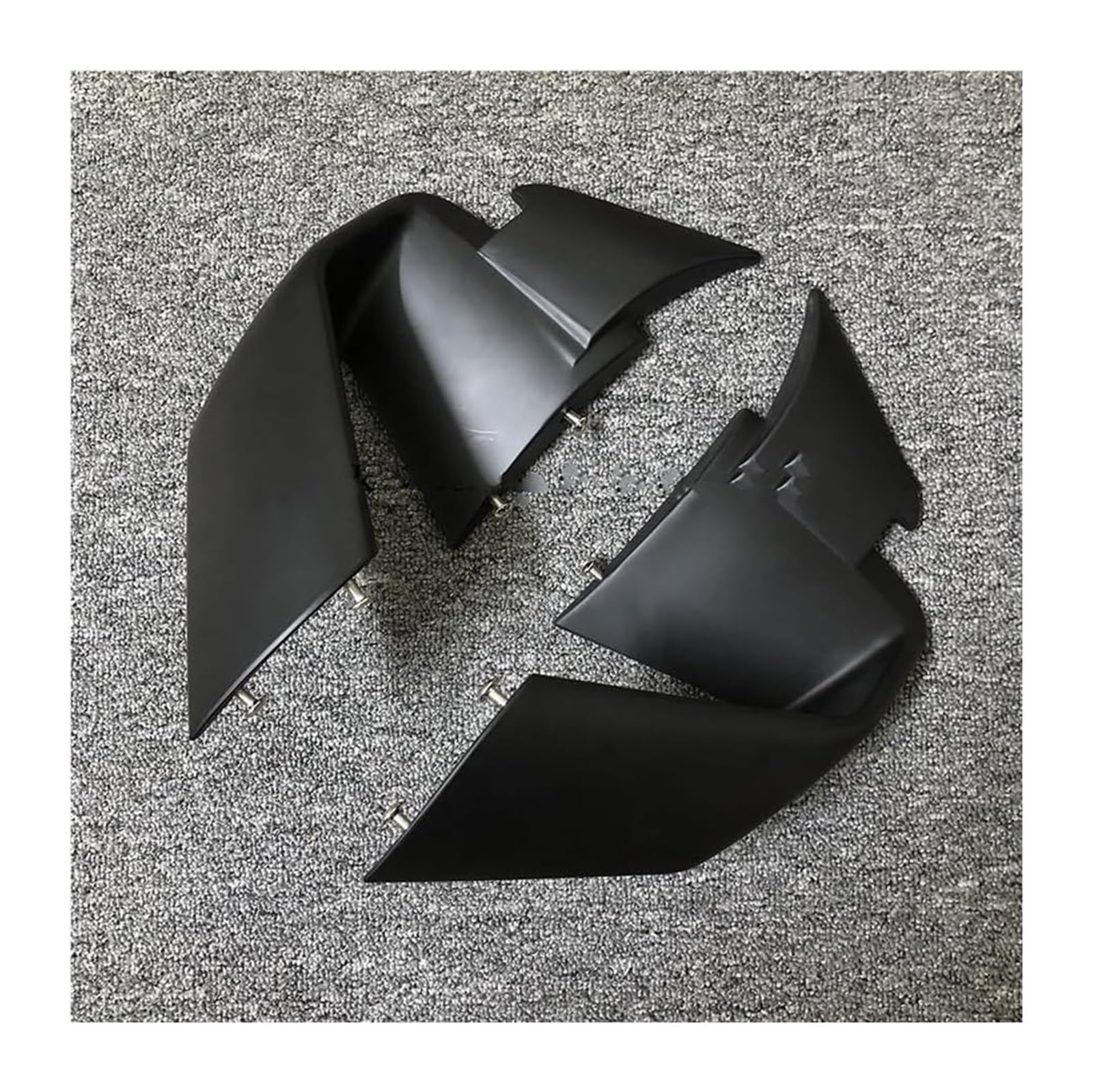 Seitenluftkanal-Abdeckung Für S1000RR M1000RR S1000 RR 2019-2022 Motorrad Nachrüstung Feste Wind Flügel Vorne Aerodynamische Spoiler(Plastic (No Carbon)) von Ciloc