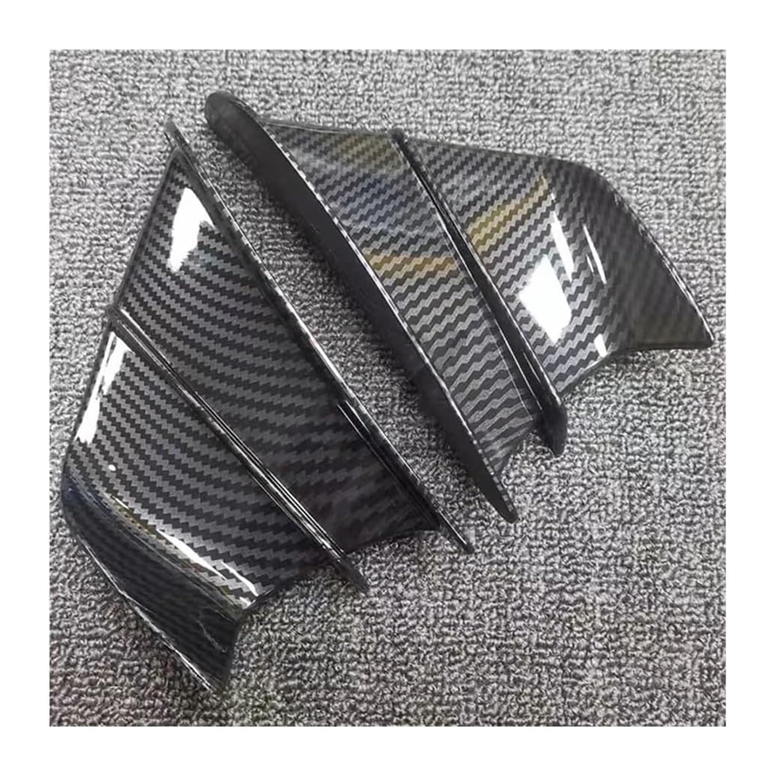 Seitenluftkanal-Abdeckung Für Y&amaha Für YZF Für R7 Für YZF-R7 2021-2024 Motorradspiegel Winglets Aerodynamischer Abtrieb Seitenflügel Spoiler Verkleidungsabdeckung(Color-01) von Ciloc