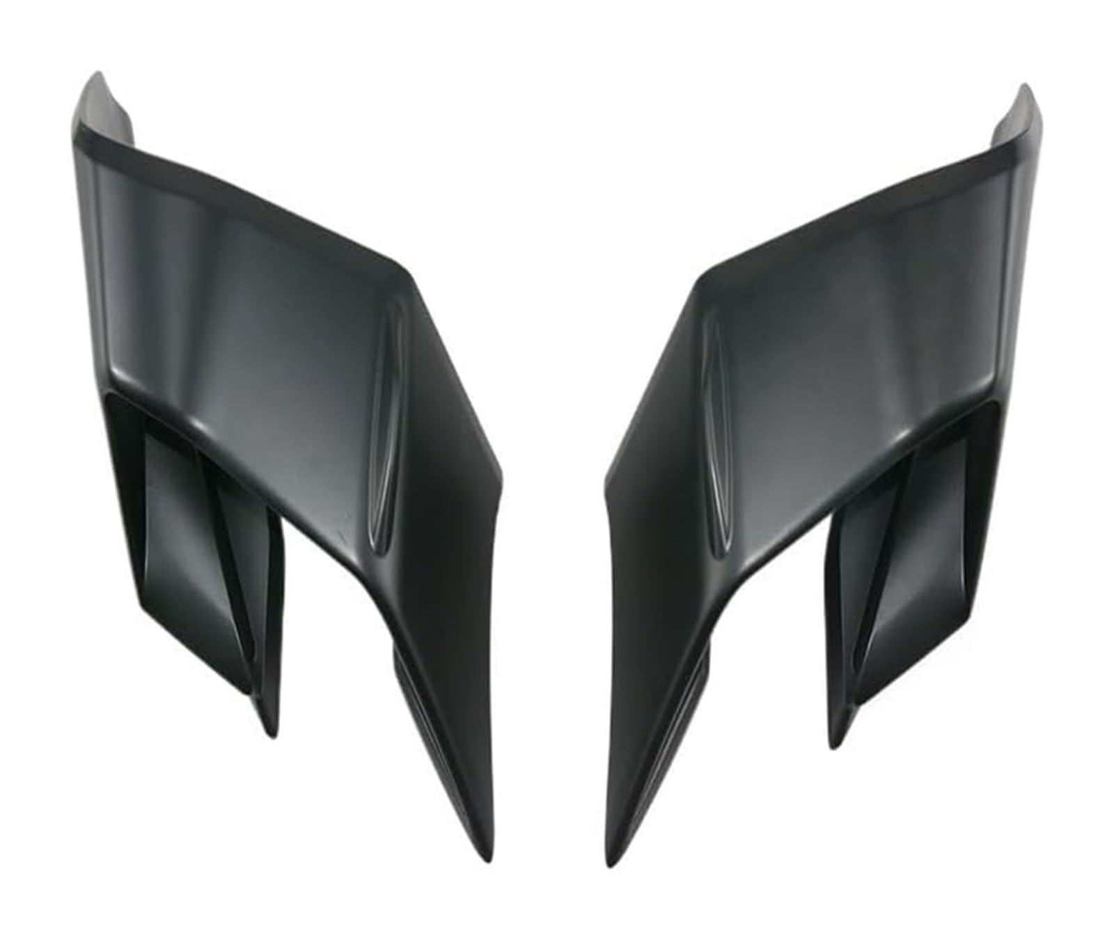 Seitenluftkanal-Abdeckung Für Y&amaha Für YZF-R1 Für R1M 2015-2023 Motorrad Vorderseite Spoiler Deflektor Abdeckung Winglet Aerodynamische Flügel Kit(Schwarz) von Ciloc