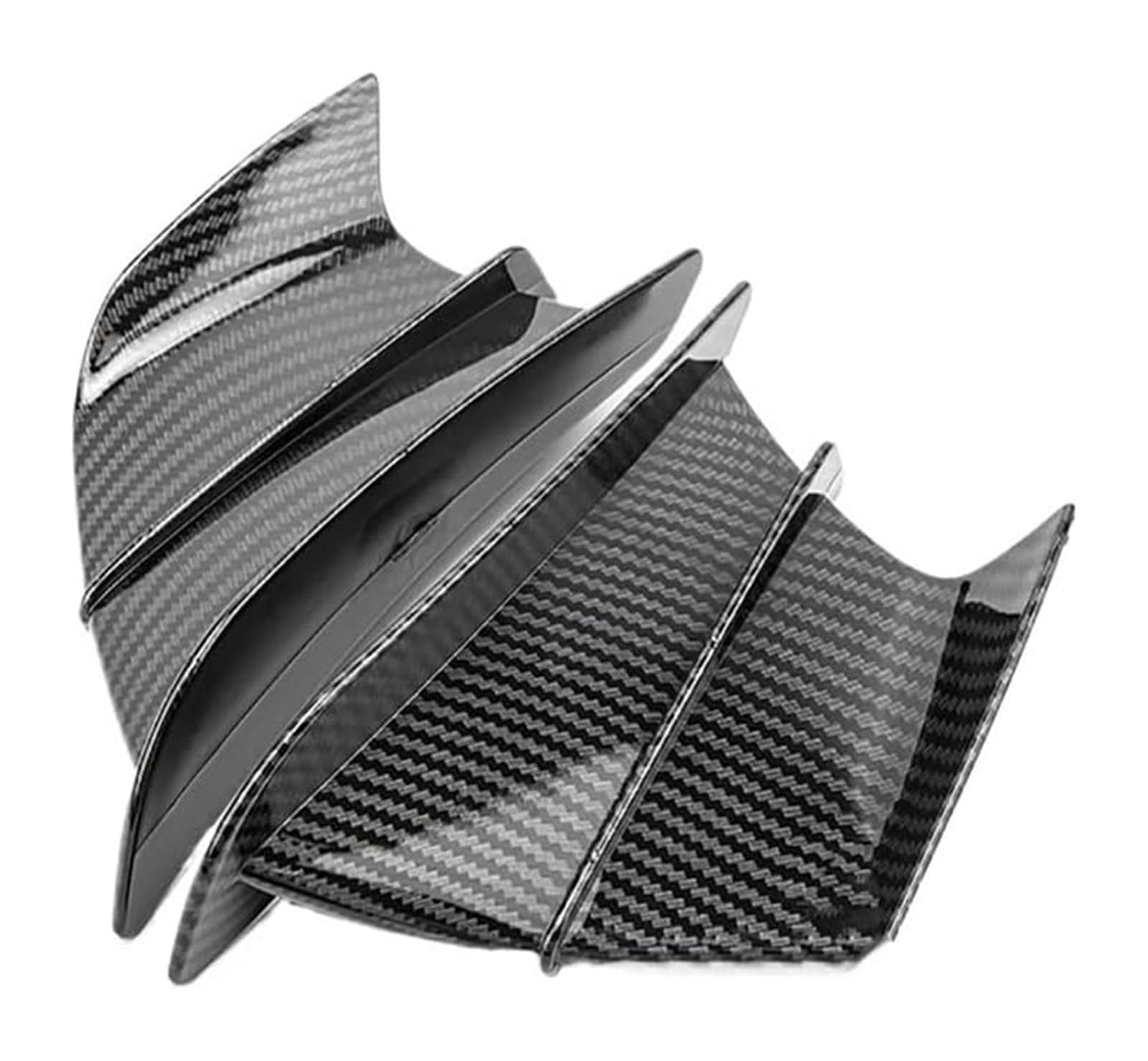 Seitenluftkanal-Abdeckung Für Y&amaha MT-25/03/07/09/10 YZF R1 R6 R7 Universal Motorrad Winglet Aerodynamische Spoiler Flügel Zubehör(Carbon Fiber Texture) von Ciloc