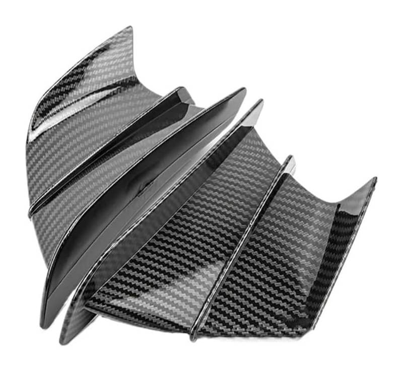 Seitenluftkanal-Abdeckung Für Y&amaha MT-25/03/07/09/10 YZF R1 R6 R7 Universal Motorrad Winglet Aerodynamische Spoiler Flügel Zubehör(Carbon Fiber Texture) von Ciloc