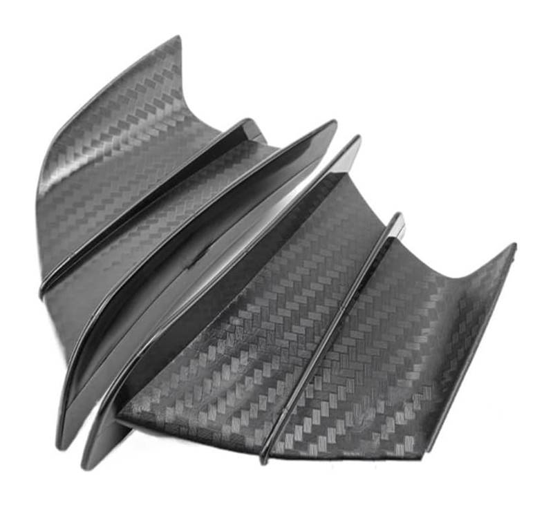 Seitenluftkanal-Abdeckung Für Y&amaha Motorrad Winglet Aerodynamisches Wing Kit Spoiler Protection Guard Wind(Matte Carbon Look) von Ciloc