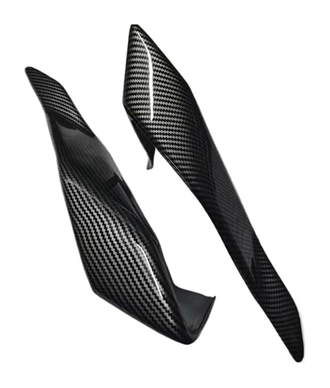 Seitenluftkanal-Abdeckung Für Y&amaha YZF R25 R3 YZF-R3 2019-2023 Motorrad Winglets Aerodynamische Flügel Spoiler Verkleidung Motorrad Spoilerflügel(Carbon Fiber) von Ciloc