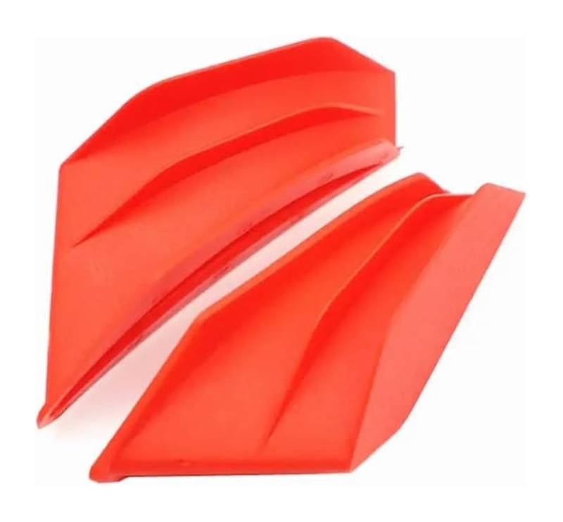 Seitenluftkanal-Abdeckung Für Yam&aha SMAX 155 Universal Motorrad Seitenflügel 2PCS Motorrad Spoiler Flügel Winglet Aerodynamischer Seitenflügel Fin Spoiler(rot) von Ciloc