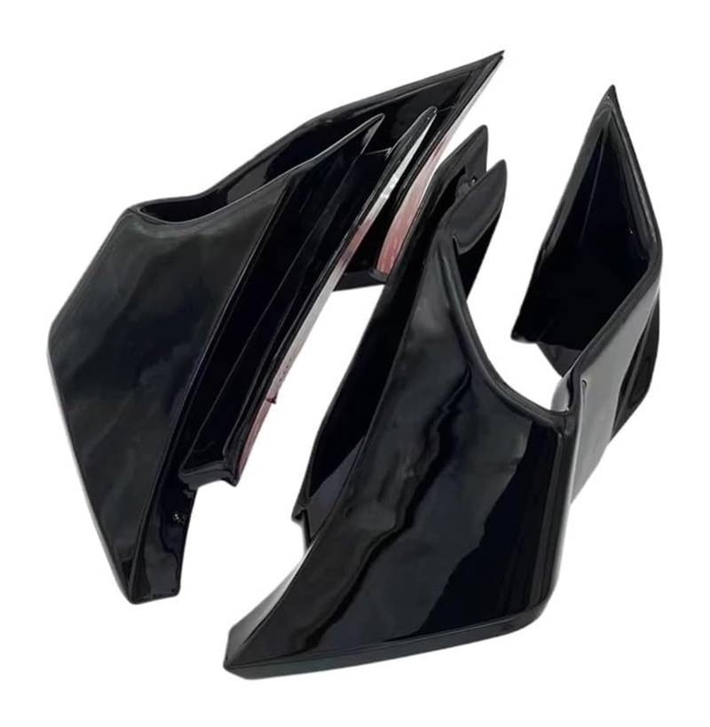 Seitenluftkanal-Abdeckung Für Yam&aha YZF-R6 YZF R6 2017-2023 Zubehör Motorrad Cowl Wing Schutzgehäuse Auf Beiden Seiten Spoiler(Bright Black) von Ciloc