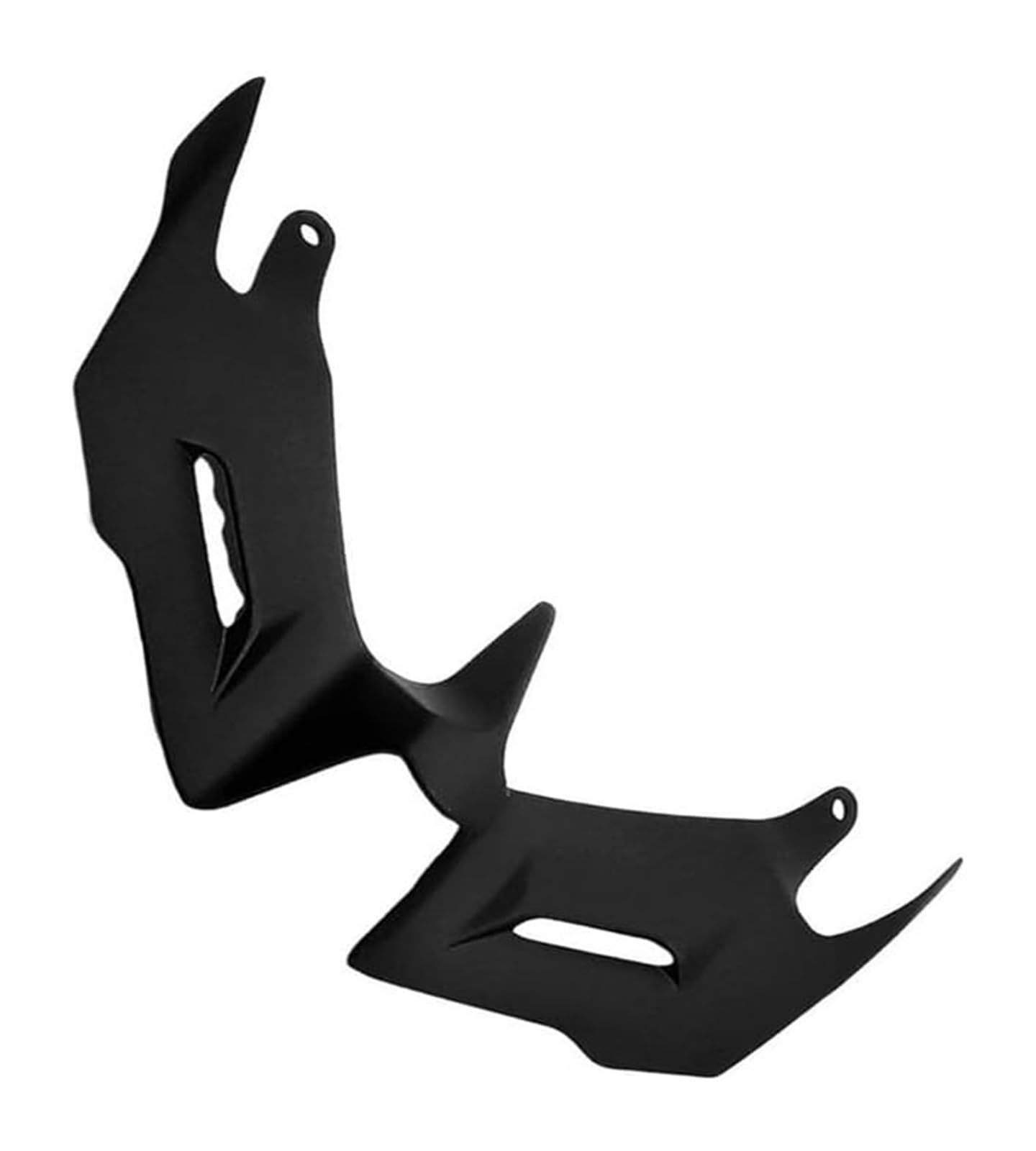 Seitenluftkanal-Abdeckung Motorrad Aerodynamischer Flügelspoiler Motorrad Frontwindspoiler Motorradflügel Frontverkleidung Aerodynamische Winglets(Schwarz) von Ciloc