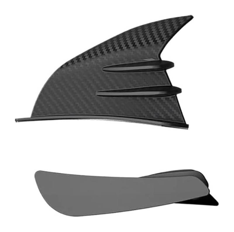 Seitenluftkanal-Abdeckung Motorrad-Verkleidungsflügel Aerodynamische Winglets Spoilerflügel Motorrad-Spoiler Modifizierte Motorradteile(Carbon Fiber-01) von Ciloc