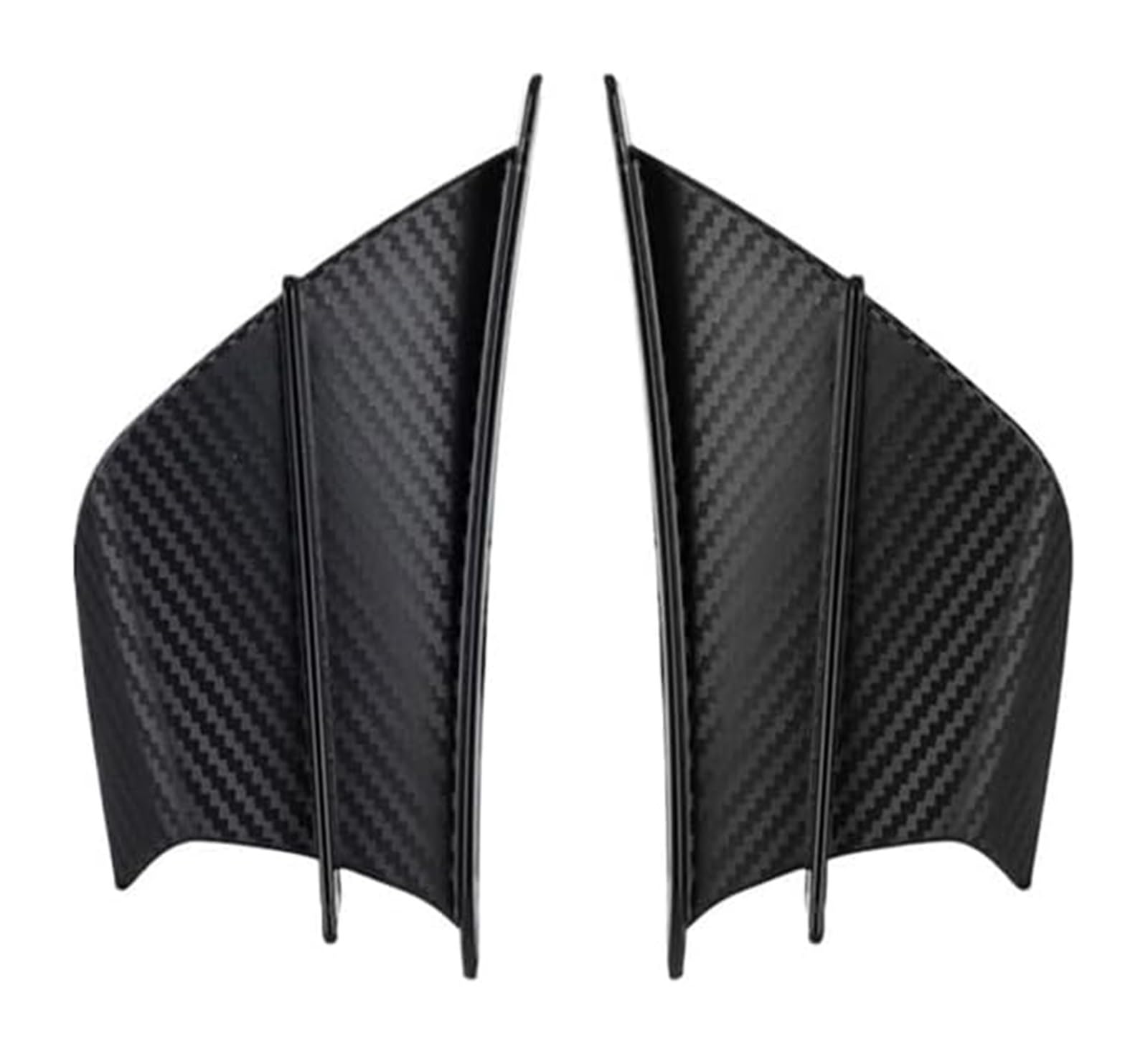 Seitenluftkanal-Abdeckung Universal Motorrad Winglets Air Deflektor Bikes Motorrad Installiert Für Windschutzscheibe Winglet Aerodynamische Flügel Kit Spoiler(Color-001) von Ciloc