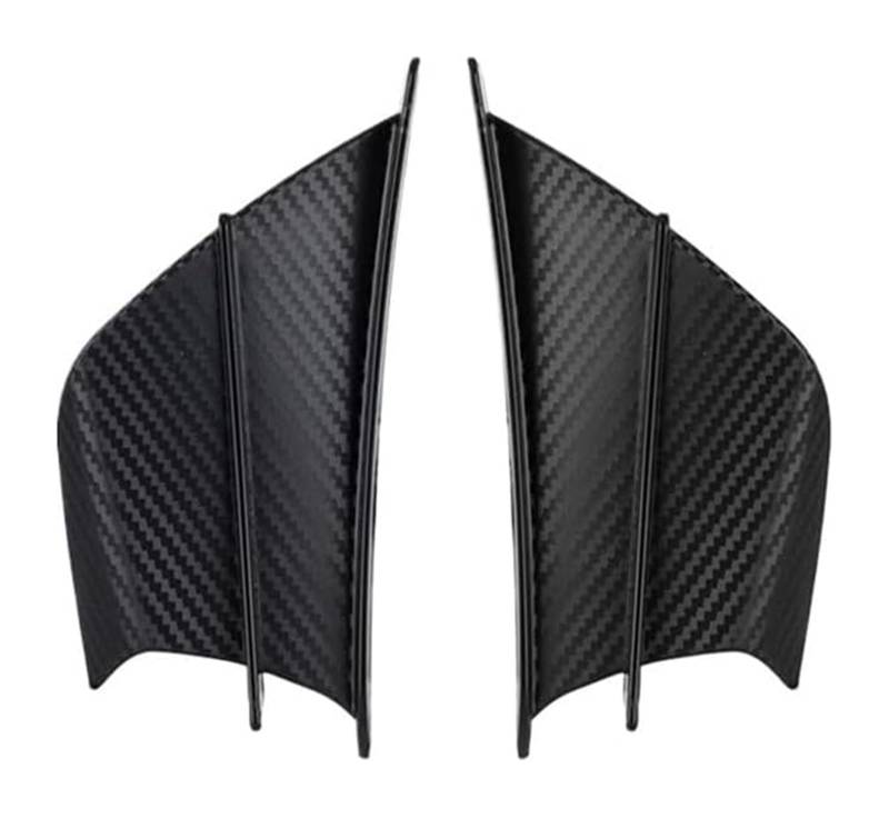 Seitenluftkanal-Abdeckung Universal Motorrad Winglets Air Deflektor Bikes Motorrad Installiert Für Windschutzscheibe Winglet Aerodynamische Flügel Kit Spoiler(Color-001) von Ciloc