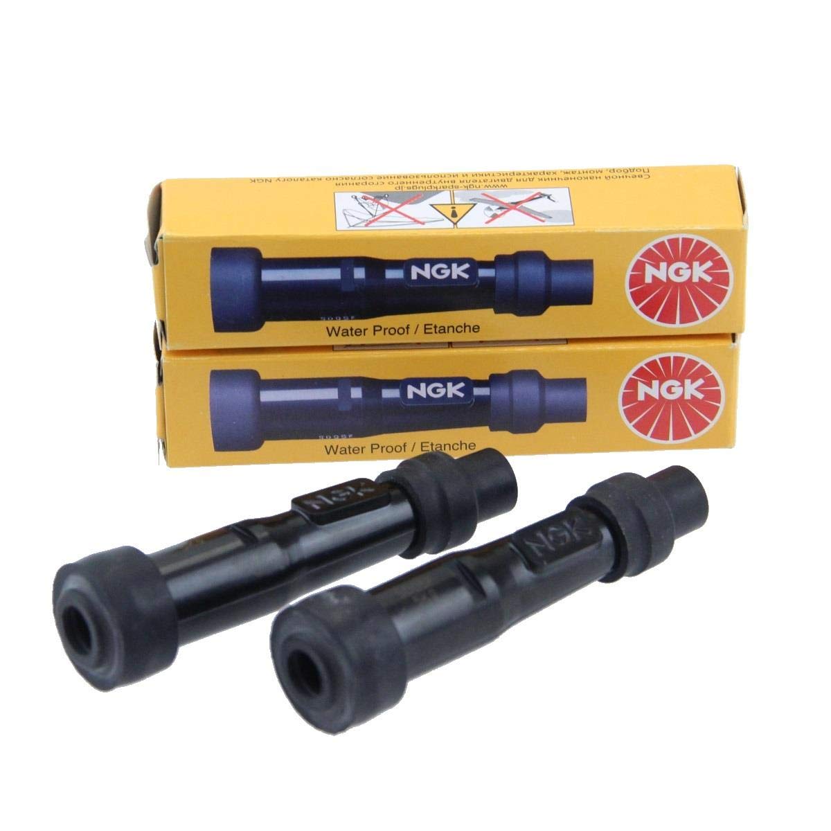 2er Set NGK Zündkerzenstecker SD05F (8022) 5kOhm entstört gerade Yamaha Honda von Citomerx