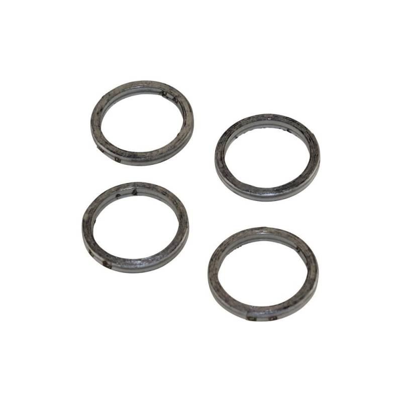 Auspuff Krümmer Dichtung Set 4 Stück 41,5x33x5,3 mm für Hyosung Aquila Kawasaki AE AR Suzuki GSR von Citomerx