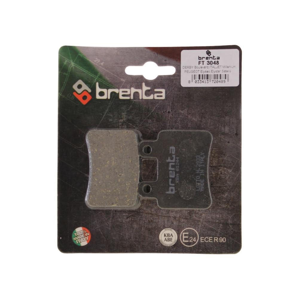 Bremsbeläge Brenta 3048 organisch hinten kompatibel mit Derbi Senda 50 125 SM R Baja DRD Pro von Citomerx