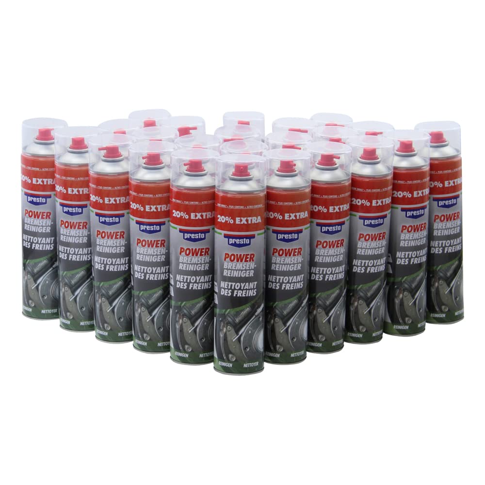 Bremsenreiniger 24x 600ml Presto Power Teilereiniger Acetonfrei 600 ml Spraydose von Citomerx