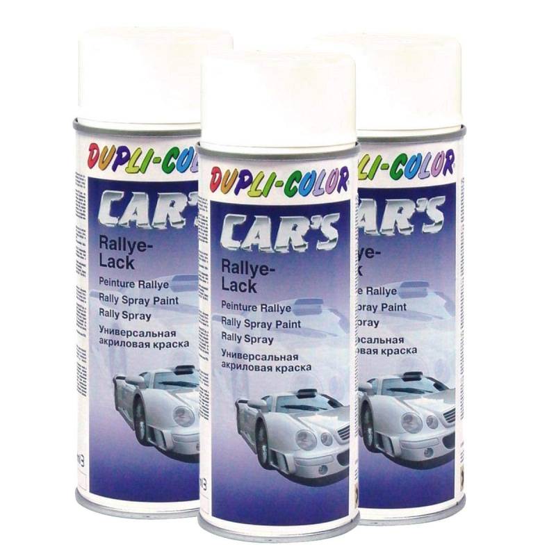 Car's Rallye Lack Lackspray weiß seidenmatt 3X 400 ml von Citomerx