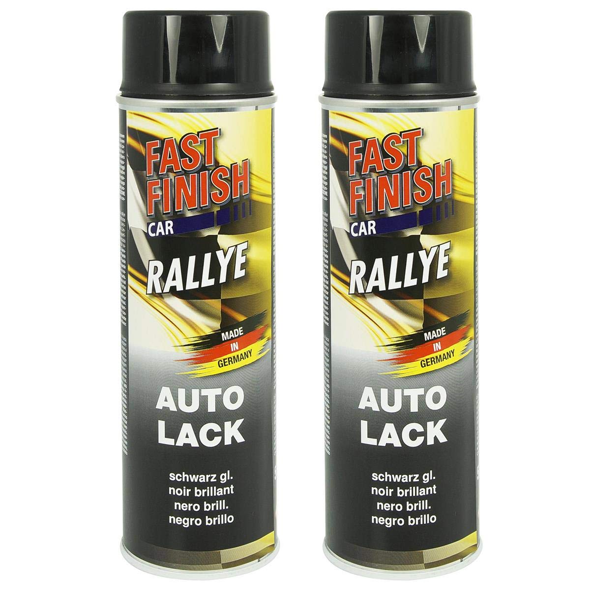 Fast Finish Rallye Lack schwarz glänzend 2X 500 ml von Citomerx