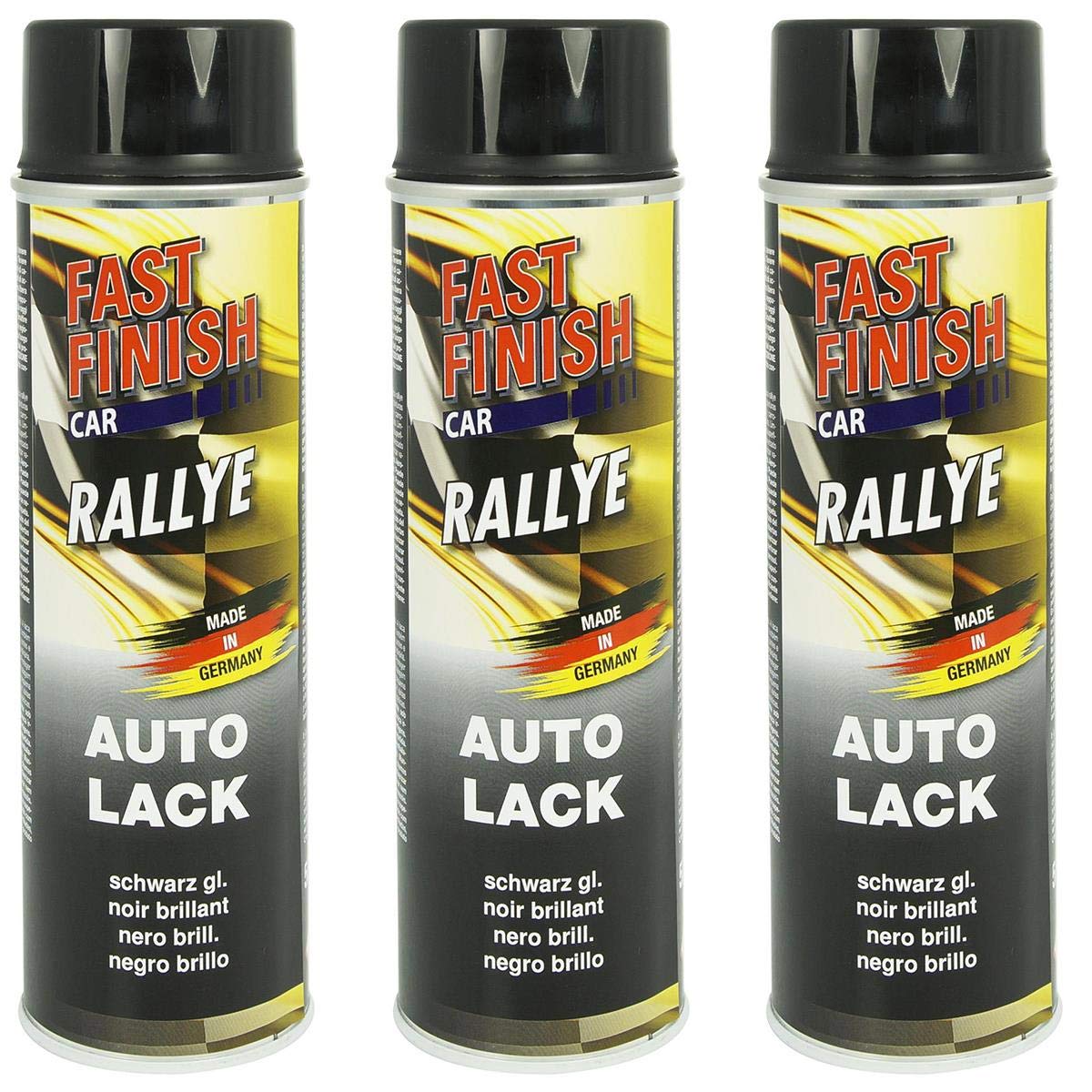 Citomerx Fast Finish Rallye Lack schwarz glänzend 3x 500 ml von Citomerx