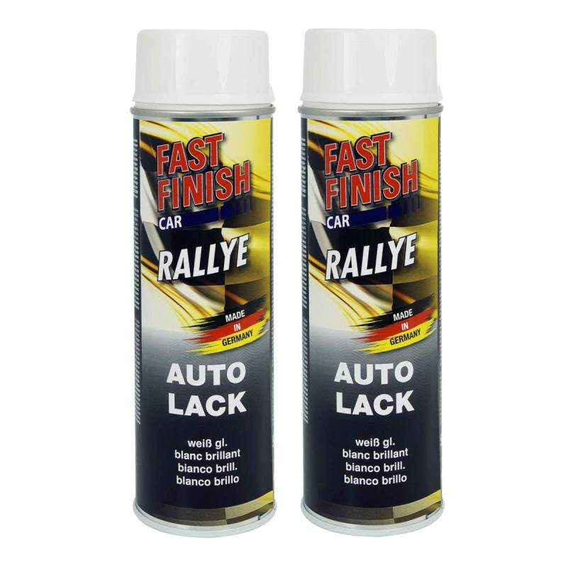 Fast Finish Rallye Lack weiß glänzend 2X 500 ml von Citomerx