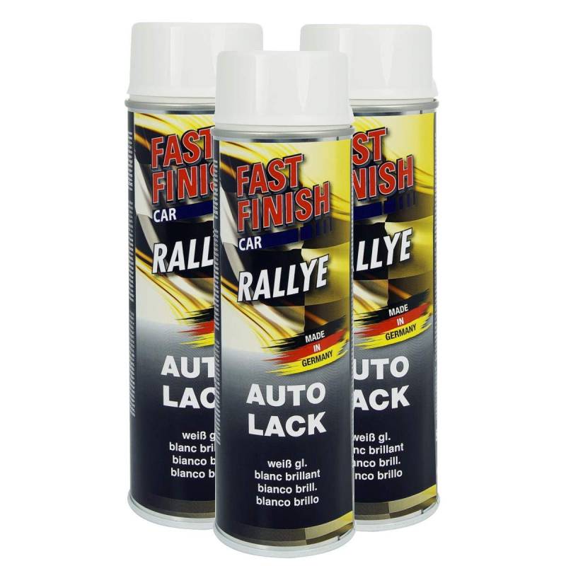 Fast Finish Rallye Lack weiß glänzend 3X 500 ml von Citomerx