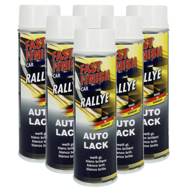 Fast Finish Rallye Lack weiß glänzend 6X 500 ml von Citomerx