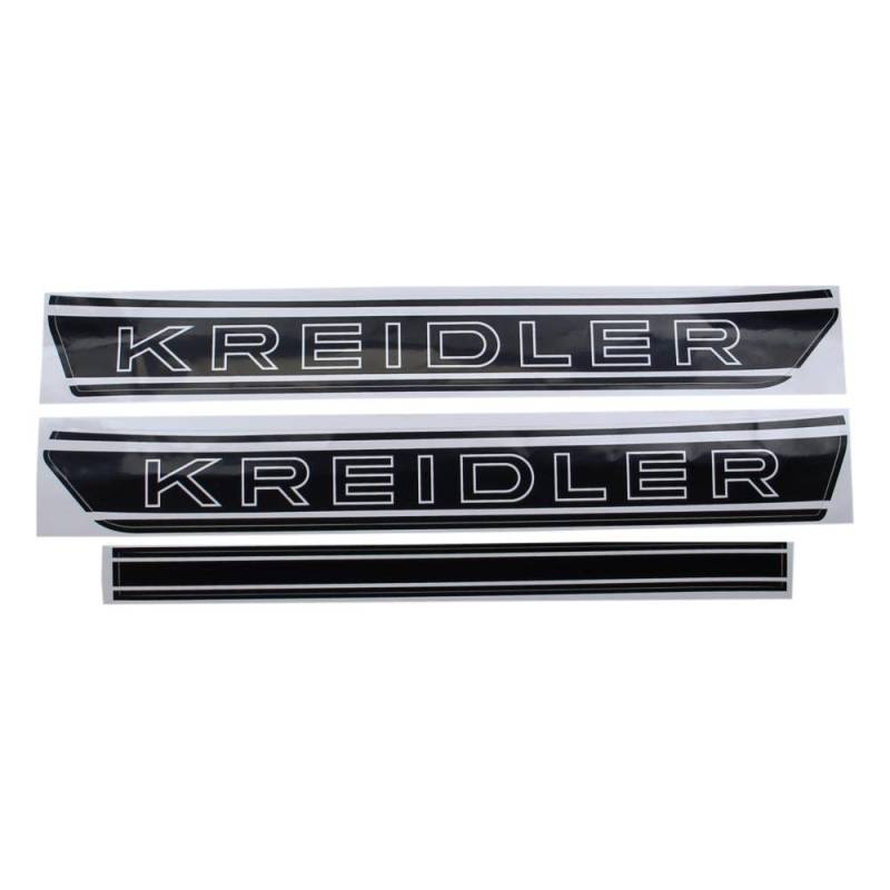 Tankaufkleber Sticker Dekor Aufkleber Satz schwarz/weiß Tank kompatibel mit Kreidler Florett RS RMC K54 S B 5 LF F von Citomerx