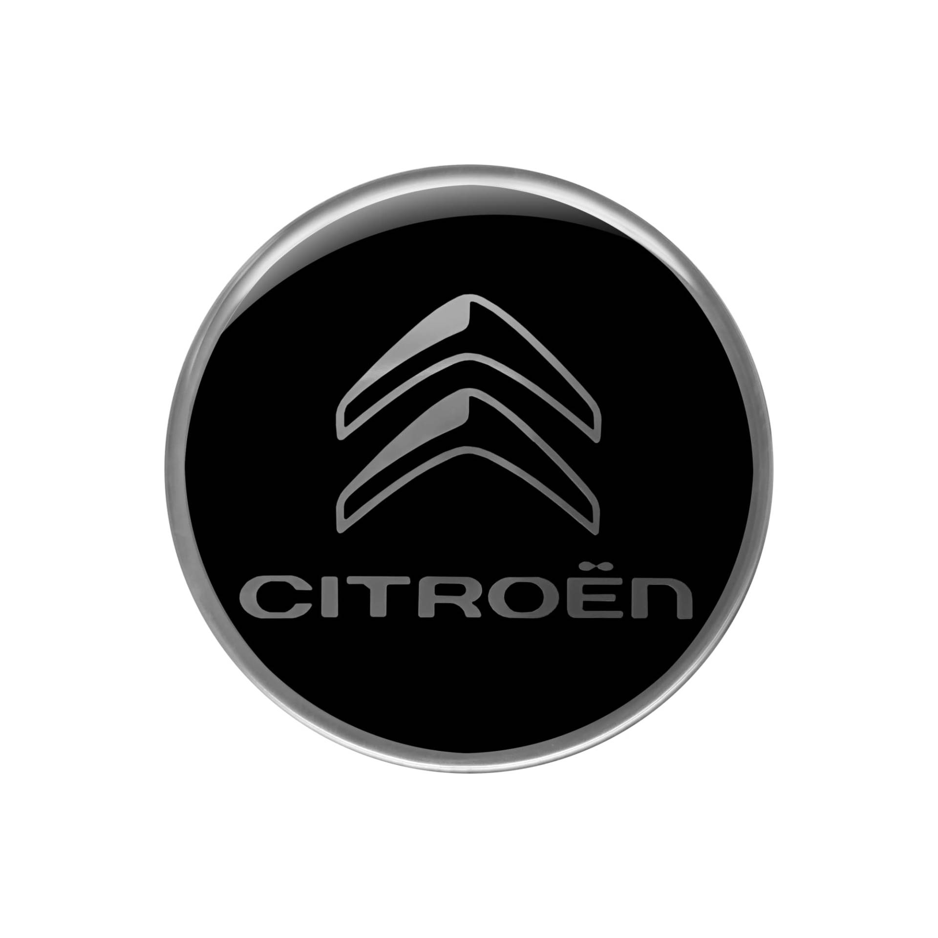 Citroen 3D Logo-Aufkleber, schwarz, 52 mm von CITROËN