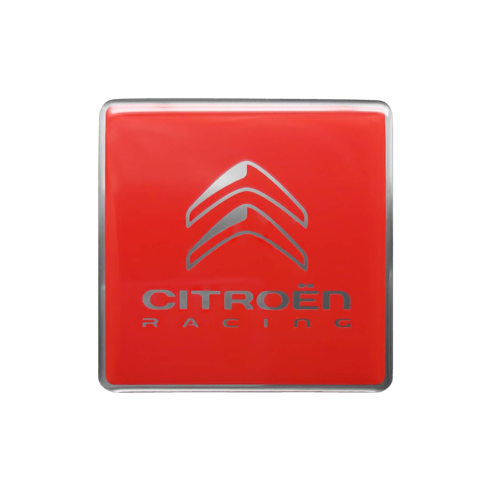 Citroen Racing 3D Logo-Aufkleber, Rot, 52 mm von CITROËN