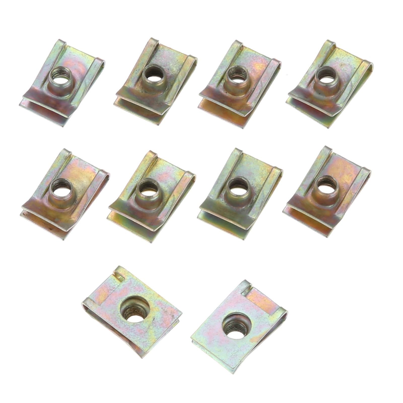 Cjgssdioh [Replacement] 10 stücke 6mm M6 Lauffläche Panel Turm Mutter Verkleidung Clip Verschluss Geschwindigkeit Zink Montage Clamp for VW von Cjgssdioh