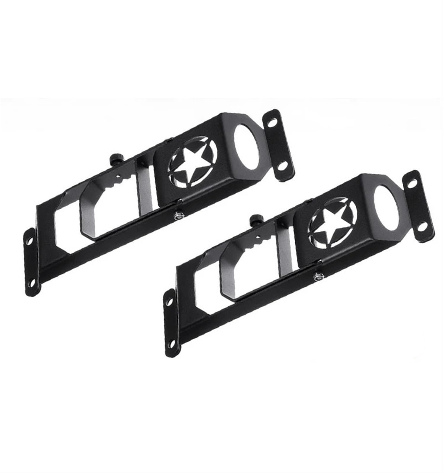 Cjgssdioh [Replacement] Auto-Außentürscharnier, Fußrasten, klappbares Fußpedal, for Jeep, Wrangler, JK, JL 2007–2017, Autozubehör, Mattschwarz (2 Pcs) von Cjgssdioh