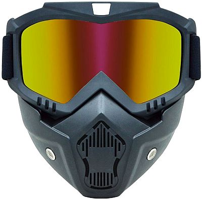 Claw Blaster, Brille/Maske - Schwarz Gold-Verspiegelt von Claw