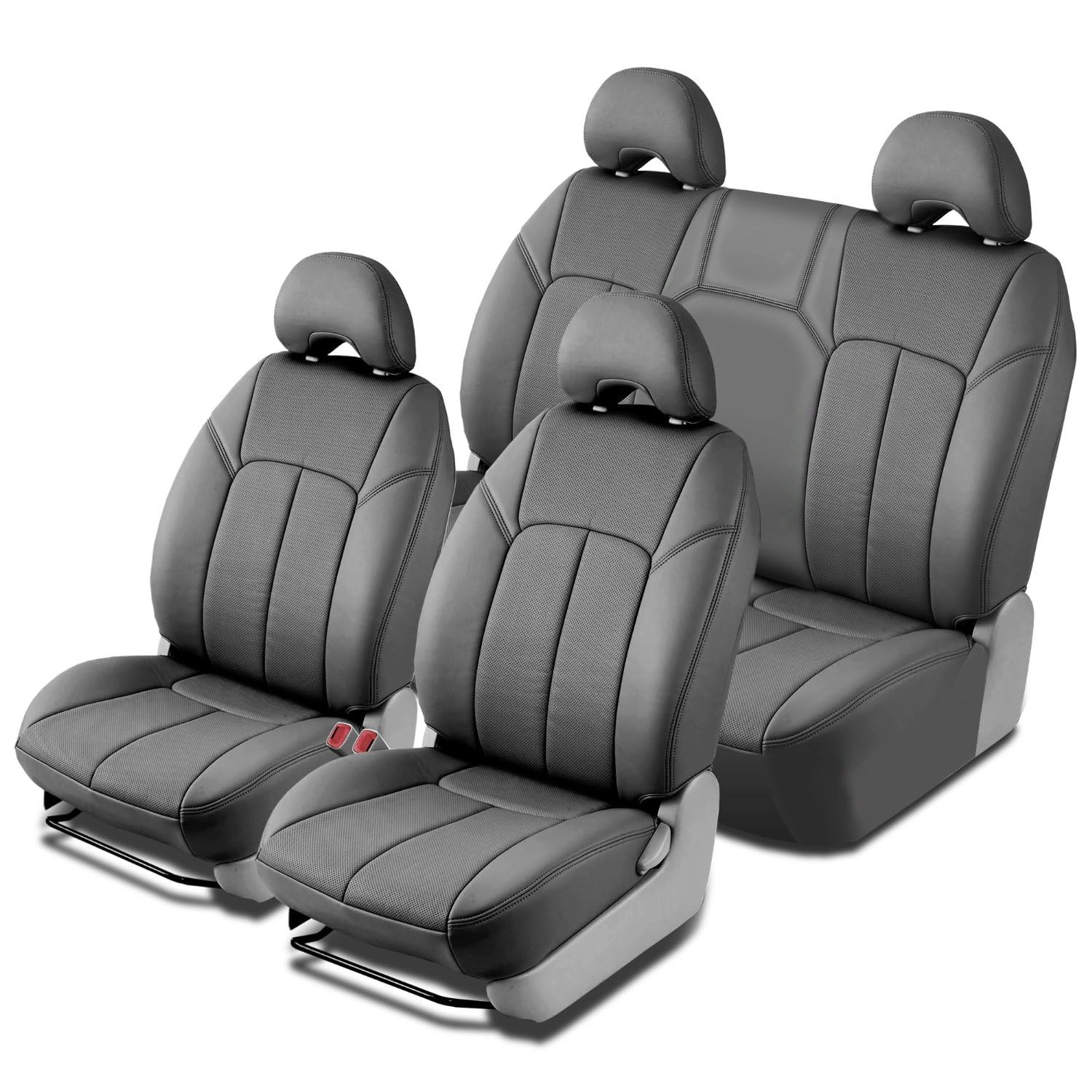 Clazzio AL-EATOC2414GGG Sitzbezug aus Leder für Toyota Sienna, Grau von Clazzio