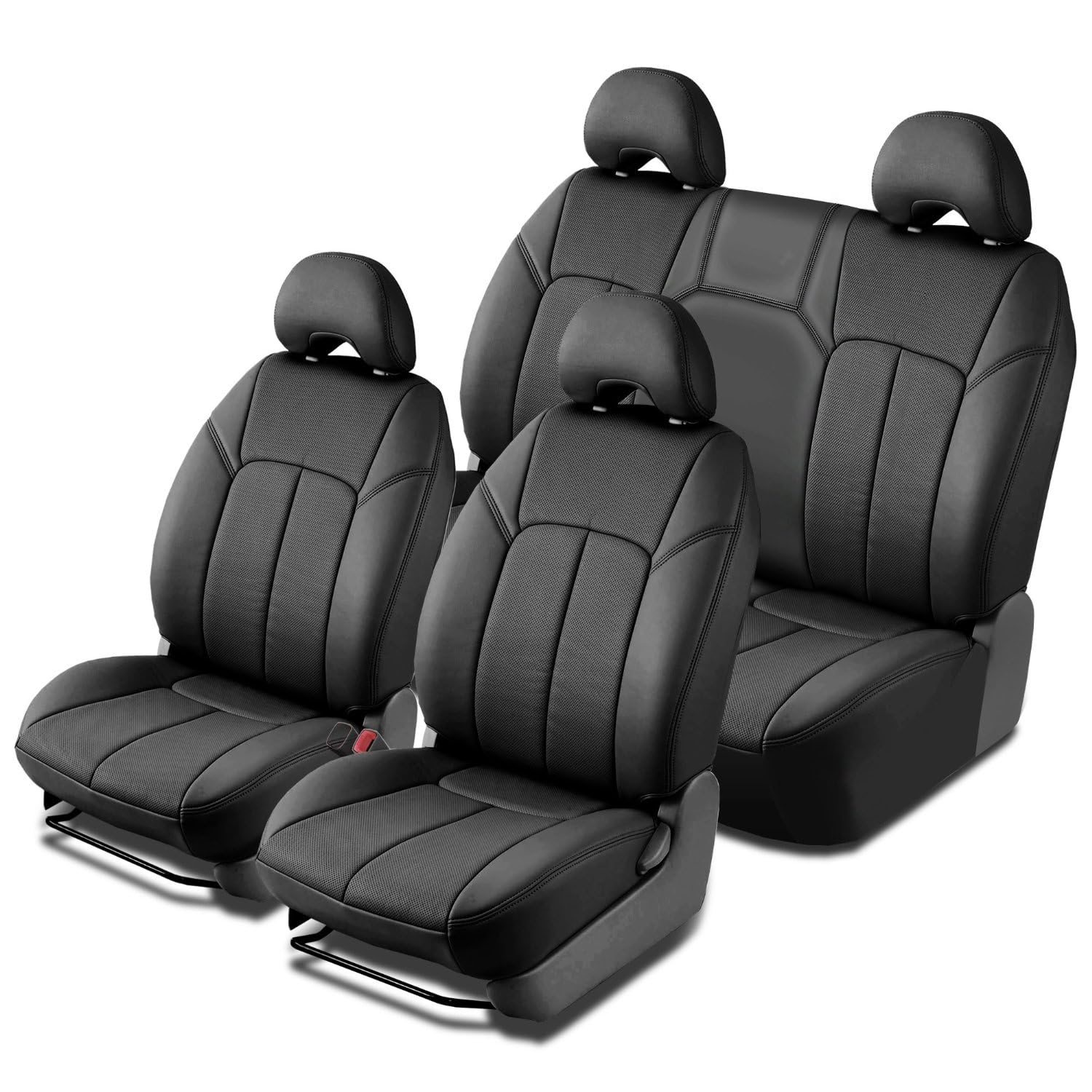 Clazzio AL-EATOC2417KKK Sitzbezug aus Leder für Toyota Sienna, Schwarz von Clazzio