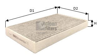 Filter, Innenraumluft Clean Filters NC2412CA von Clean Filters