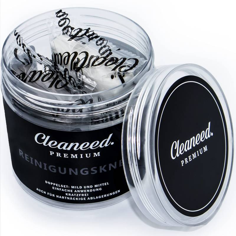 Cleaneed Premium Reinigungsknete Auto Doppelset [2X 100g Auto Knete Set - Mittel & Mild] – Schonende & einfache Lackreinigung - Lackknete ideal auch als Flugrost-, Harz- und Teerentferner von Cleaneed