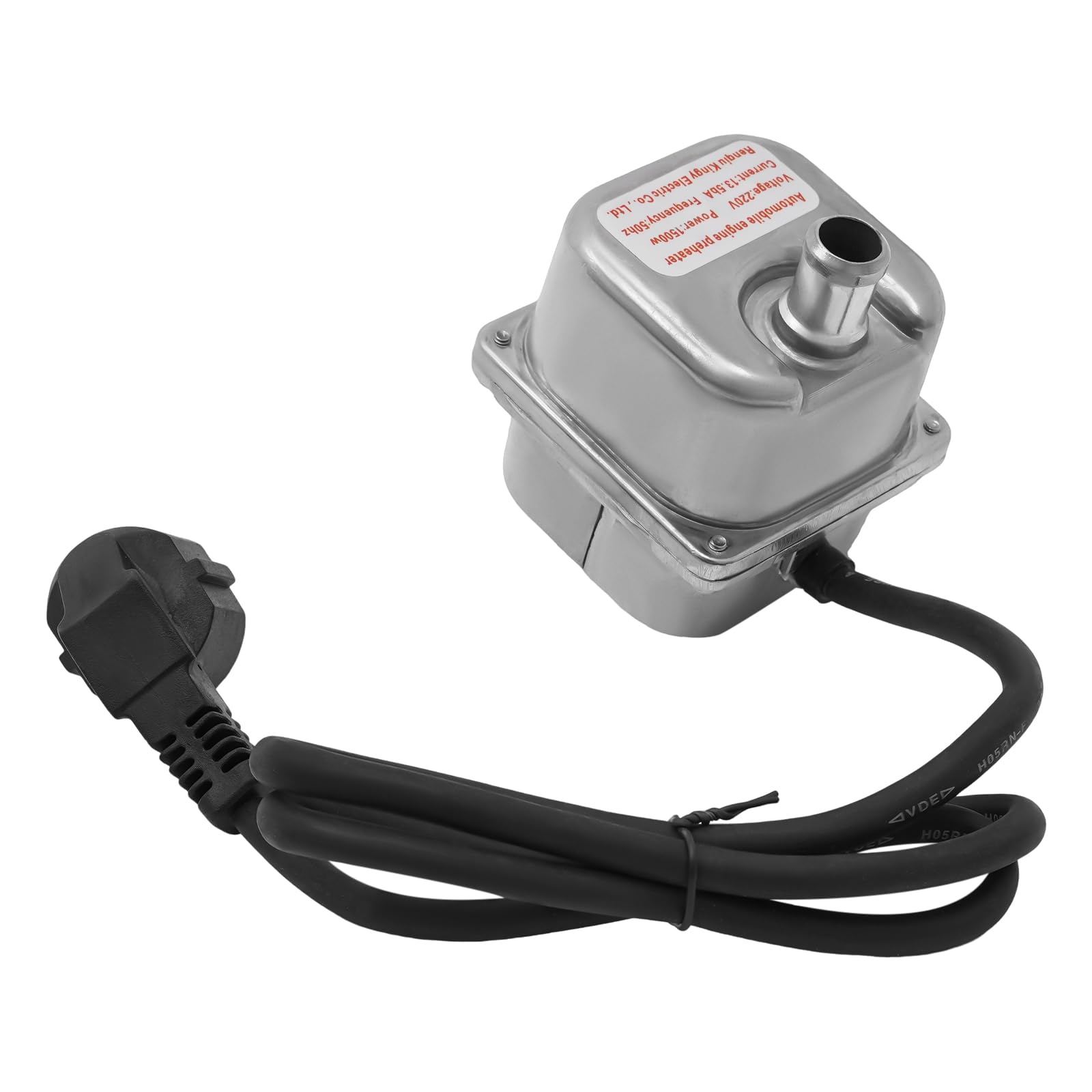 Heizöfen, 1.5KW Motorvorwärmer Auto Motor Pumpe Thermostat Heizelement Autovorwärmer mit Schnittstelle& Kupplungen, für Diesel- und Gasmotoren, Baumaschinen, schwere mobile Geräte, 7.9*7.7*12cm von ClearFragrans