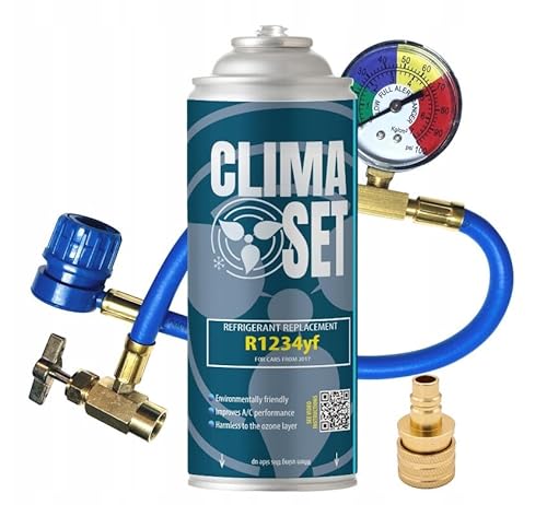 ClimaSet Set R1234yf für Klimaserung 340 ml, Leitung, Adapter von ClimaSet