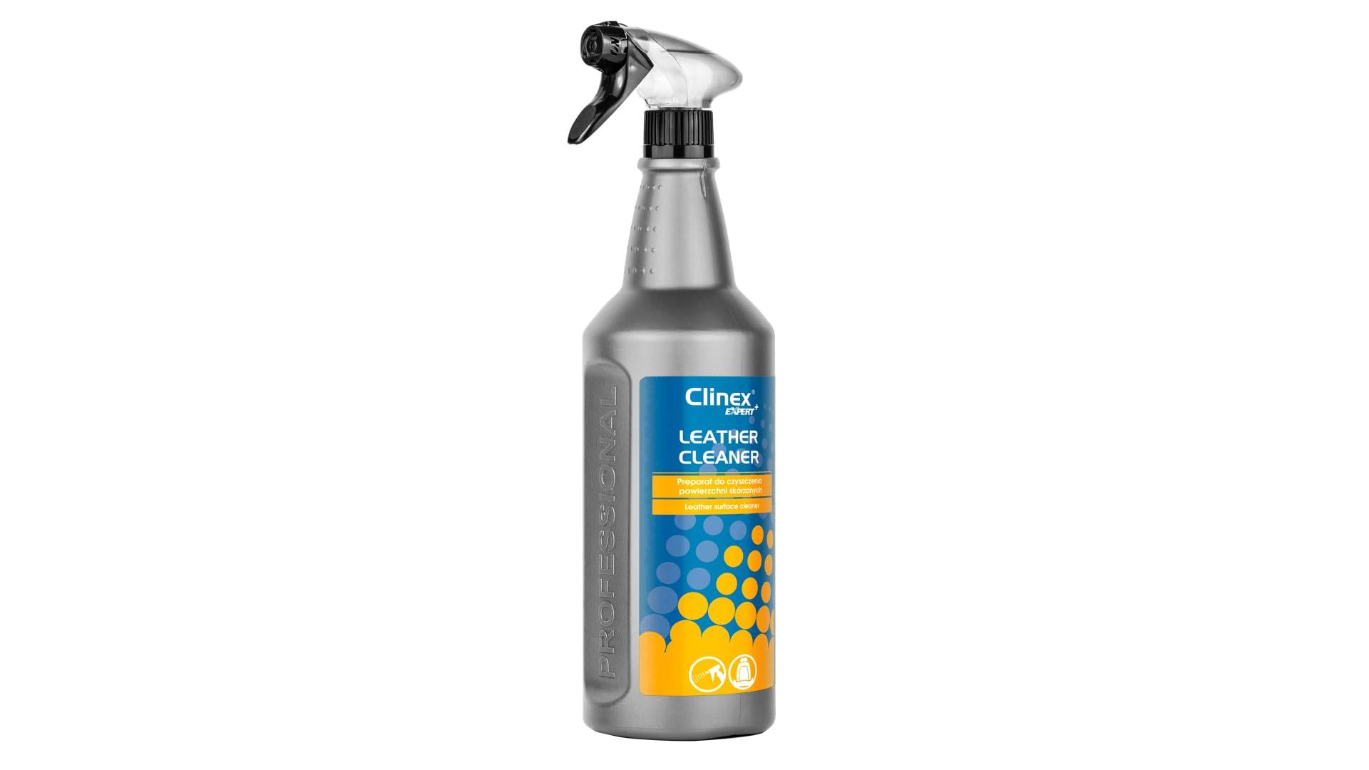 CLINEX Reinigungsflüssigkeit für Lederoberflächen Leather Cleaner 1 L/Sicher für die Oberfläche/Reinigt & Pflegt/Lederreiniger /40-103/ 1l Flasche von Clinex nanochem