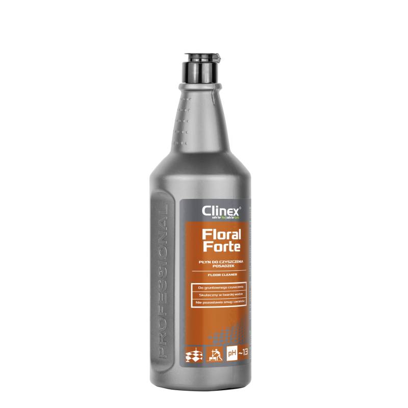 Clinex Bodenreiniger Mittel FLORAL FORTE 1 L/Hochkonzentrierte Flüssigkeit/Streifenfreie Reinigung/Wischflüssigkeit für Boden, Reinigungskonzentrat/Reinigungsmittel/Enthärtet Wasser von Clinex nanochem